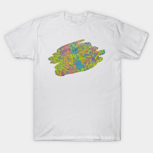 Green Graffiti Splash Art Print T-Shirt